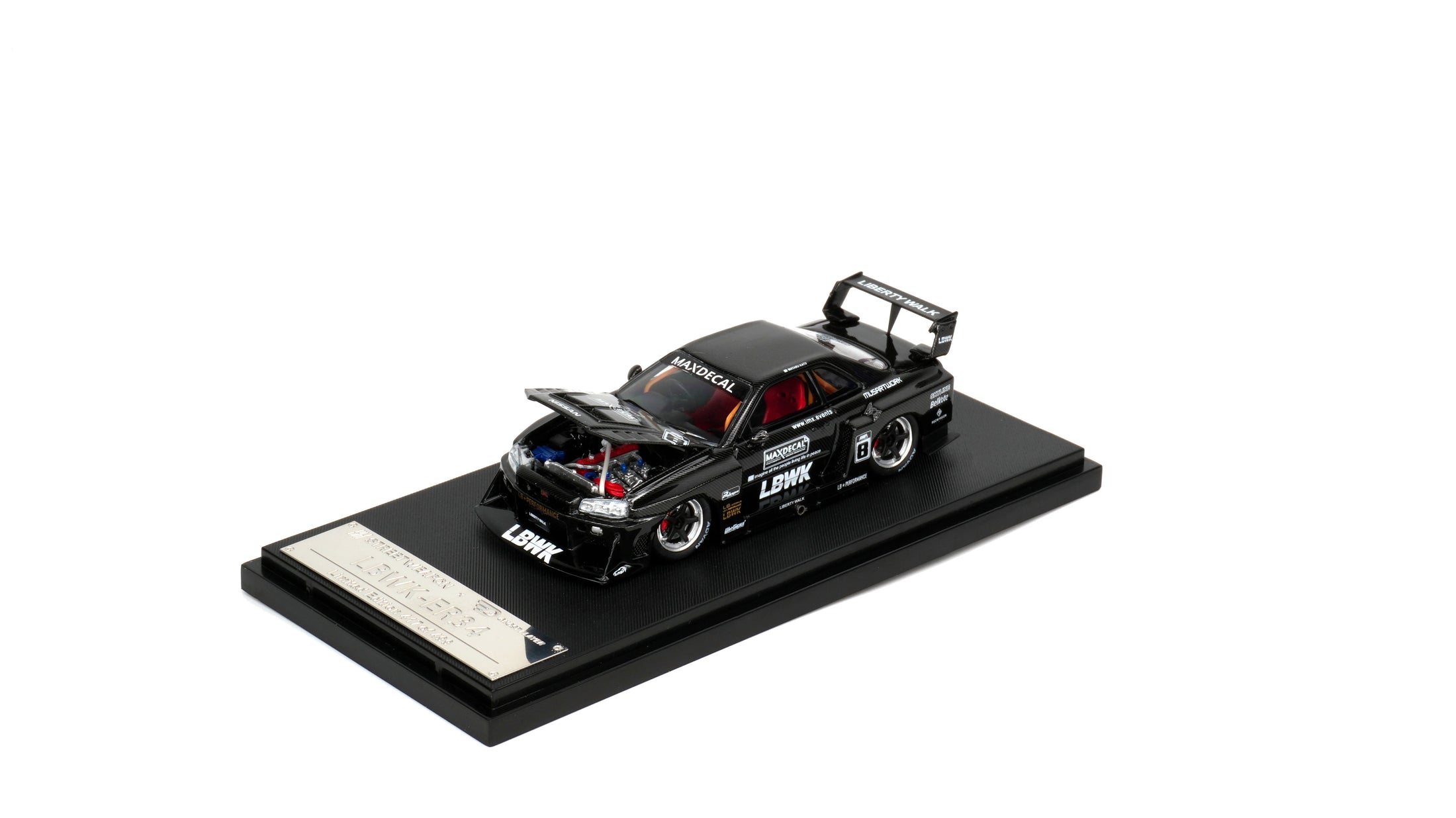 1:64 LBWK Skyline GTR ER34 Super Silhouette – Carbon Chrome Edition by Buddy Brandz - view 14 | Buddy Brandz