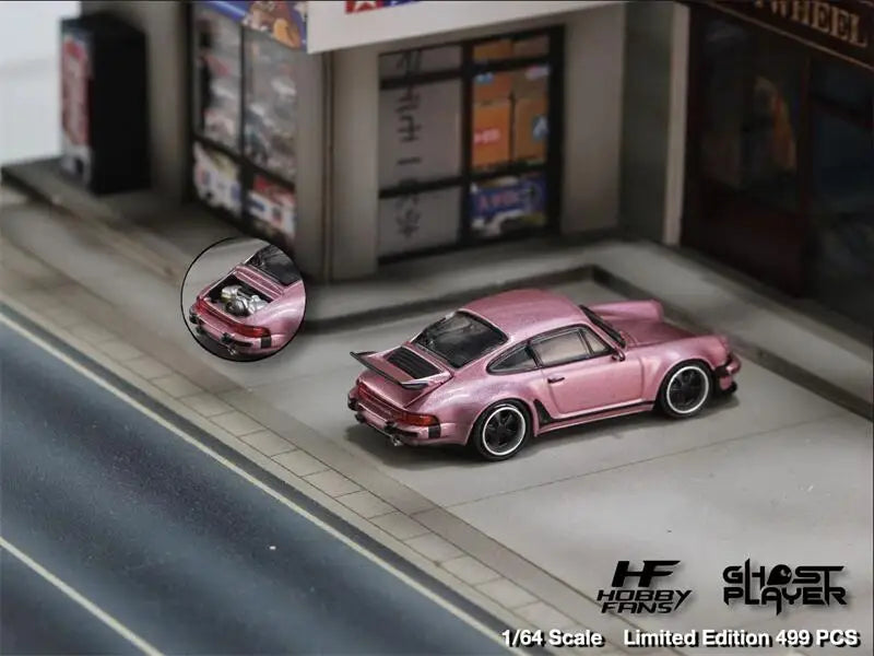 Hobby Fans x Ghost Player 1:64 Singer 930 Turbo Study – Pink Limited Edition by Buddy Brandz - view 6 | Buddy Brandz