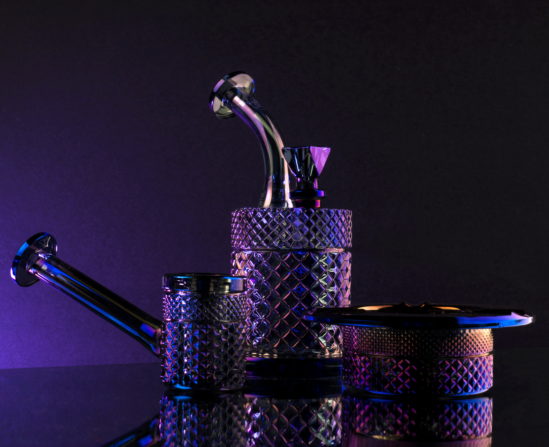 Twenties Collection Water Pipe | Midnight by Jane West - view 5 | Buddy Brandz