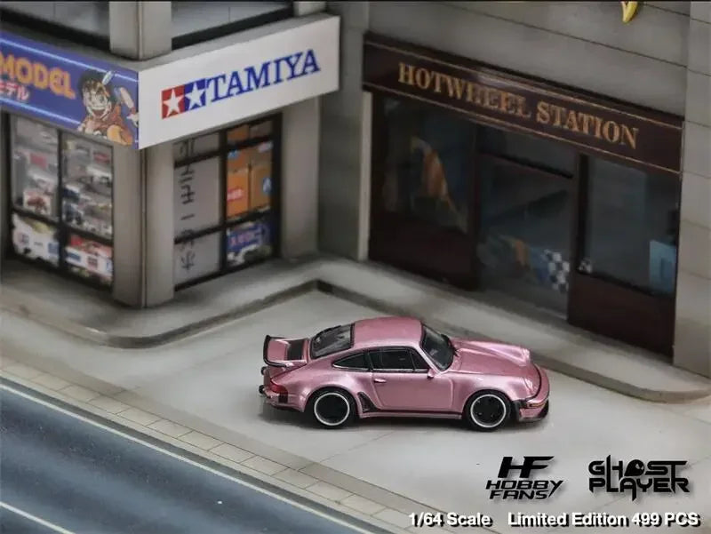Hobby Fans x Ghost Player 1:64 Singer 930 Turbo Study – Pink Limited Edition by Buddy Brandz - view 3 | Buddy Brandz