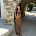 Load image into Gallery viewer, Thalassa Leopard Bow Three piece swimsuit
