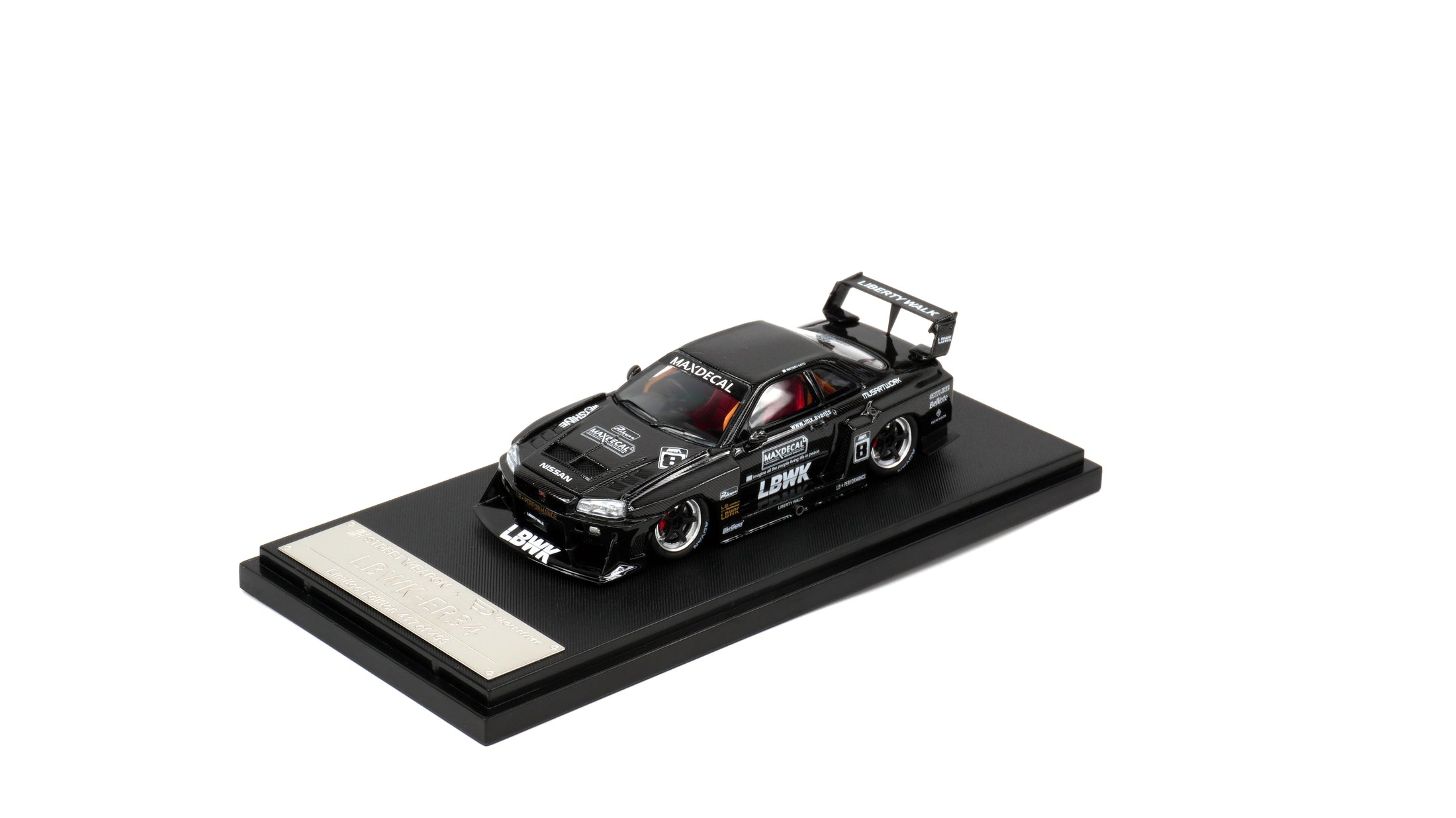 1:64 LBWK Skyline GTR ER34 Super Silhouette – Carbon Chrome Edition by Buddy Brandz - view 13 | Buddy Brandz