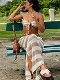 Cargar la imagen en la vista de la galería, Crochet two Piece swimwear cover up
