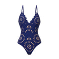 Load image into Gallery viewer, Laser Cut women three piece swimsuit
