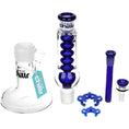 Cargar la imagen en la vista de la galería, Pulsar Chillr Glycerin Straight Tube Glass Water Pipe - 13" / 14mm F / Blue
