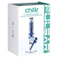 Cargar la imagen en la vista de la galería, Pulsar Chillr Glycerin Straight Tube Glass Water Pipe - 13" / 14mm F / Blue
