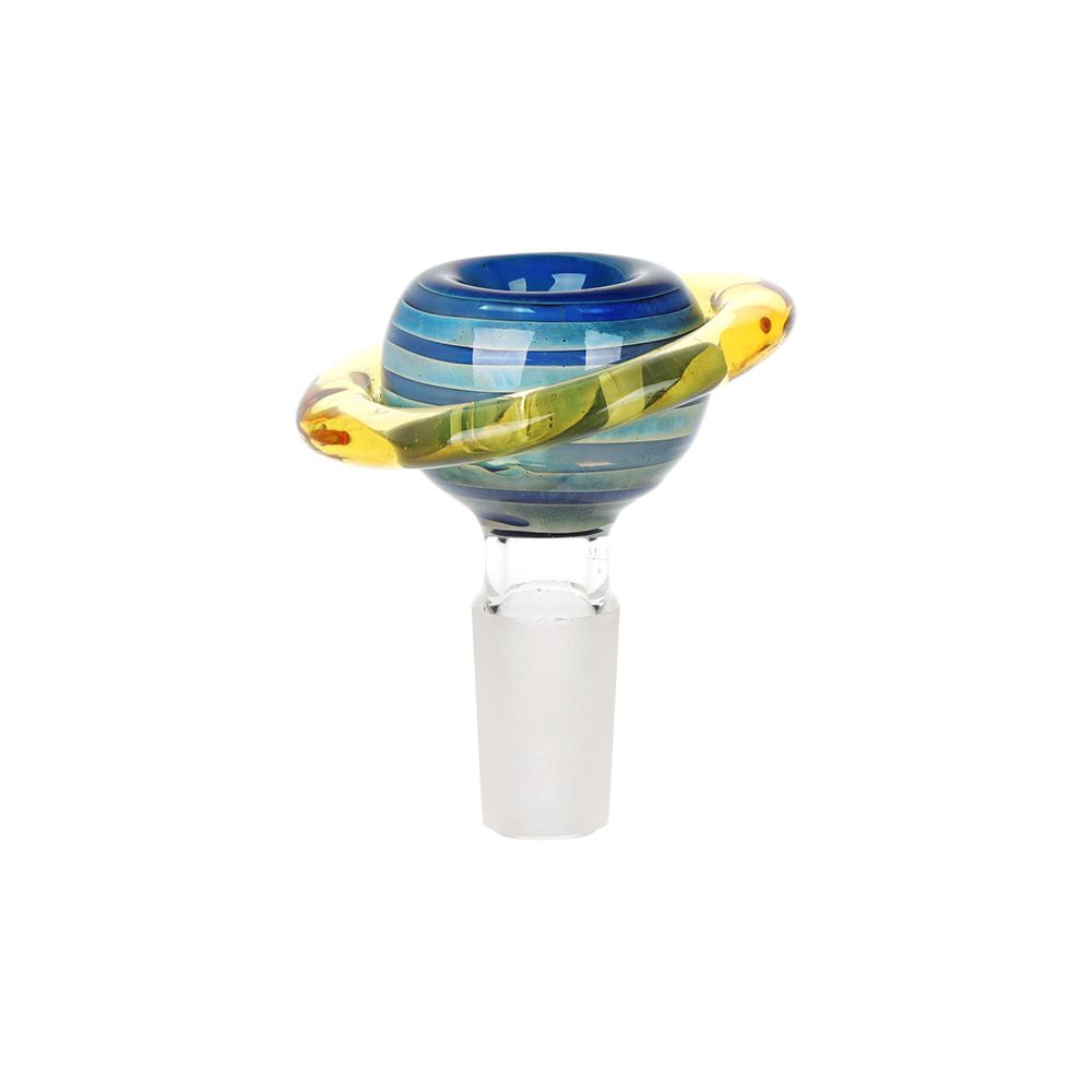 Pulsar Rings of Saturn Bubble Base Glass Water Pipe - 12.75" / 14mm F by Smoke Drop - view 3 | Buddy Brandz