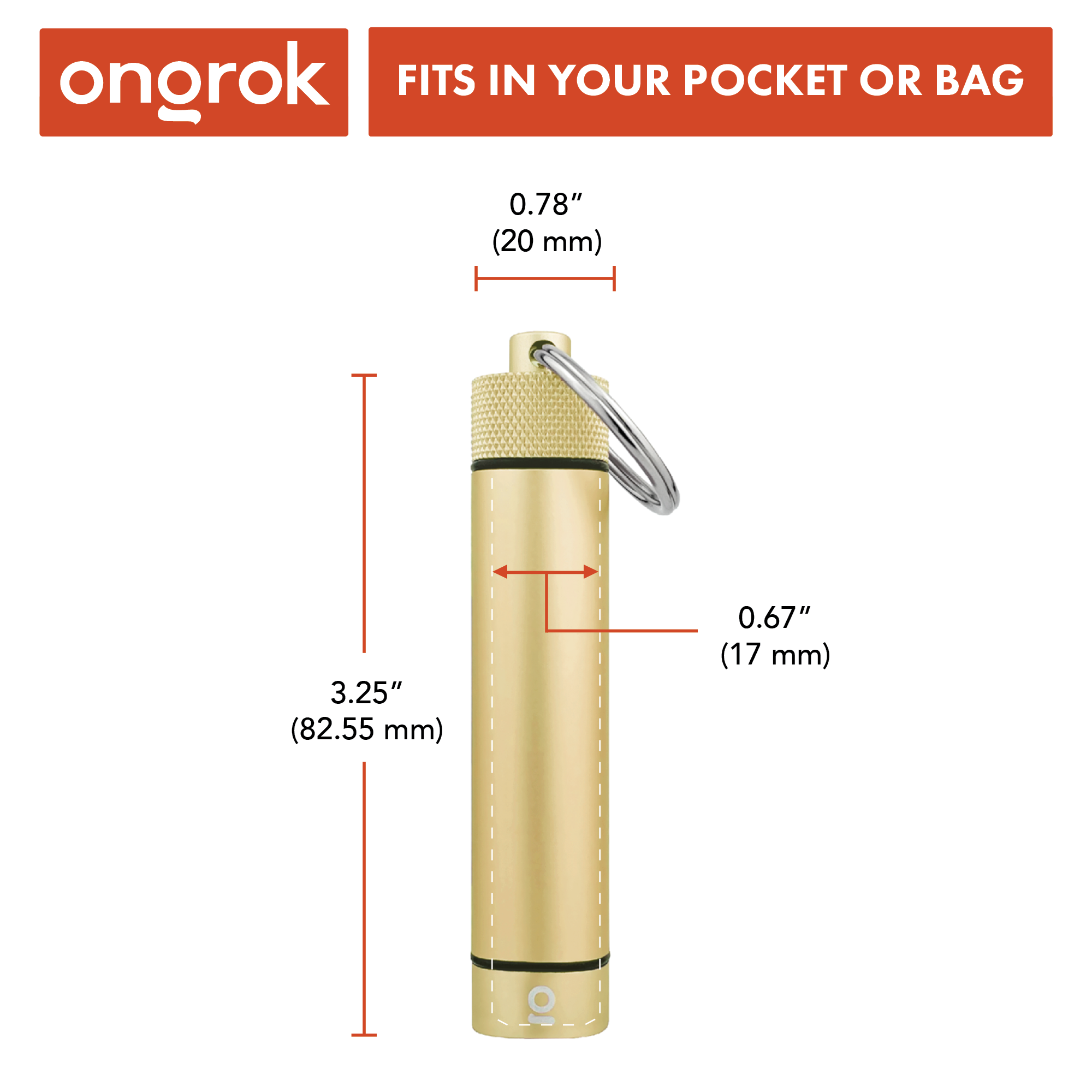 Ongrok Aluminum Storage Keychain by Smoke Drop - view 23 | Buddy Brandz
