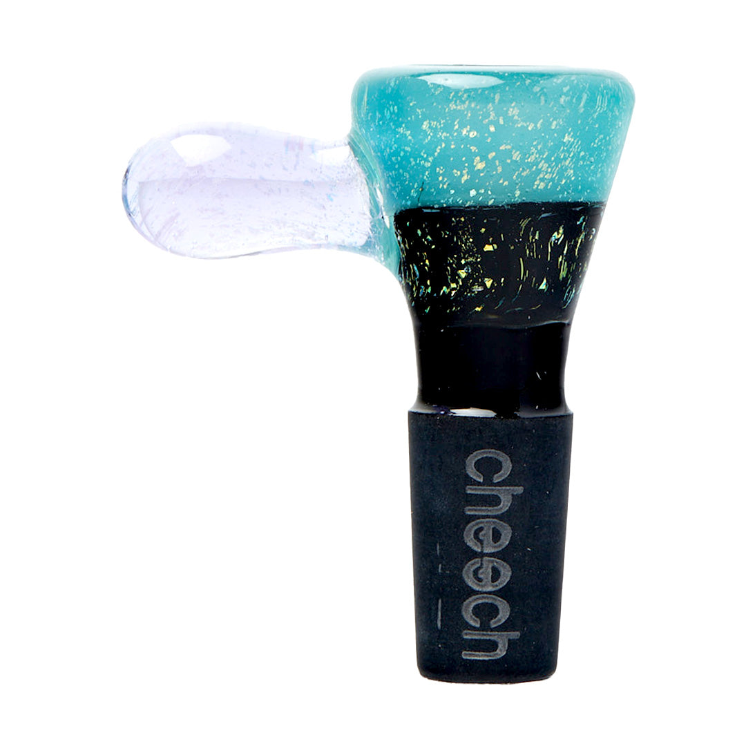 Cheech Glass 2" Transparent Dichro Glass Bowl by Smoke Drop - view 9 | Buddy Brandz