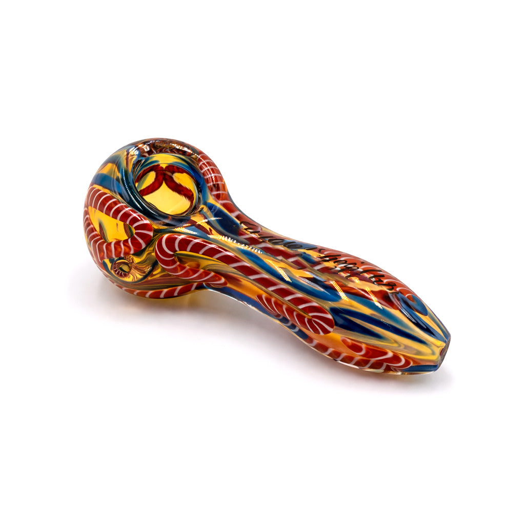 INSIDE OUT LATTICINO HAND PIPE SPOON by Smoke Drop - view 4 | Buddy Brandz