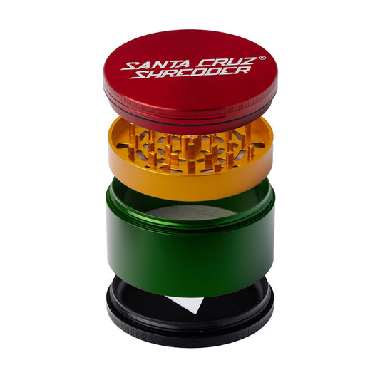 Santa Cruz Shredder Large 4-Piece Grinder by Smoke Drop - view 2 | Buddy Brandz - alternate view | Buddy Brandz