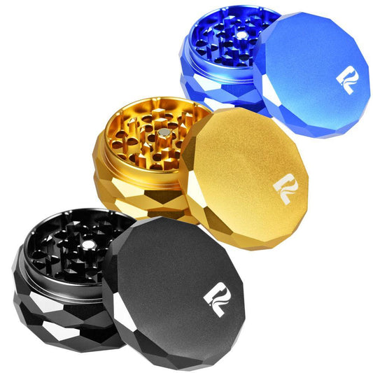 Pulsar Diamond Faceted Aluminum Herb Grinder by Smoke Drop | Buddy Brandz | Buddy Brandz