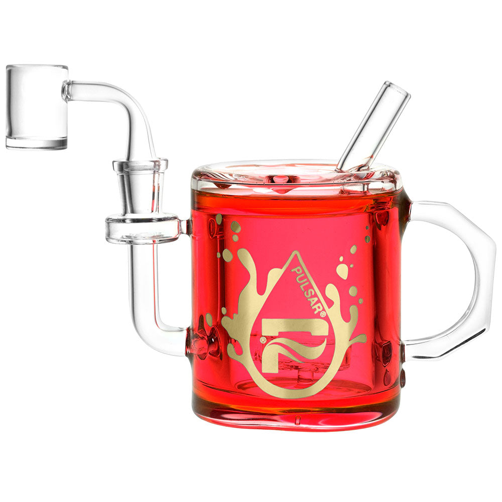 Pulsar Coffee Cup Glycerin Dab Rig | 6" | 14mm F by Smoke Drop - view 4 | Buddy Brandz