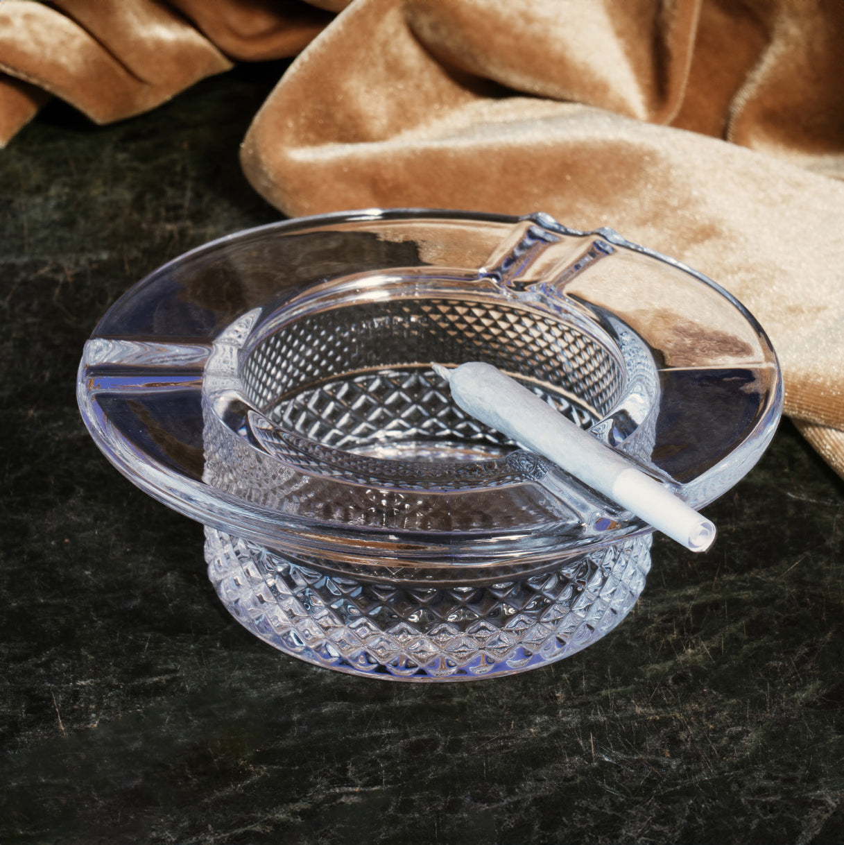 Jane West Twenties Collection Ashtray | Clear by Smoke Drop - view 2 | Buddy Brandz