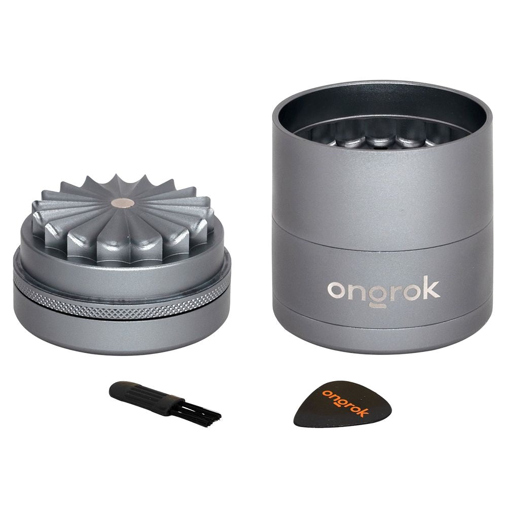 ONGROK Flower Petal Toothless Aluminum Storage Grinder | 5pc by Smoke Drop - view 24 | Buddy Brandz