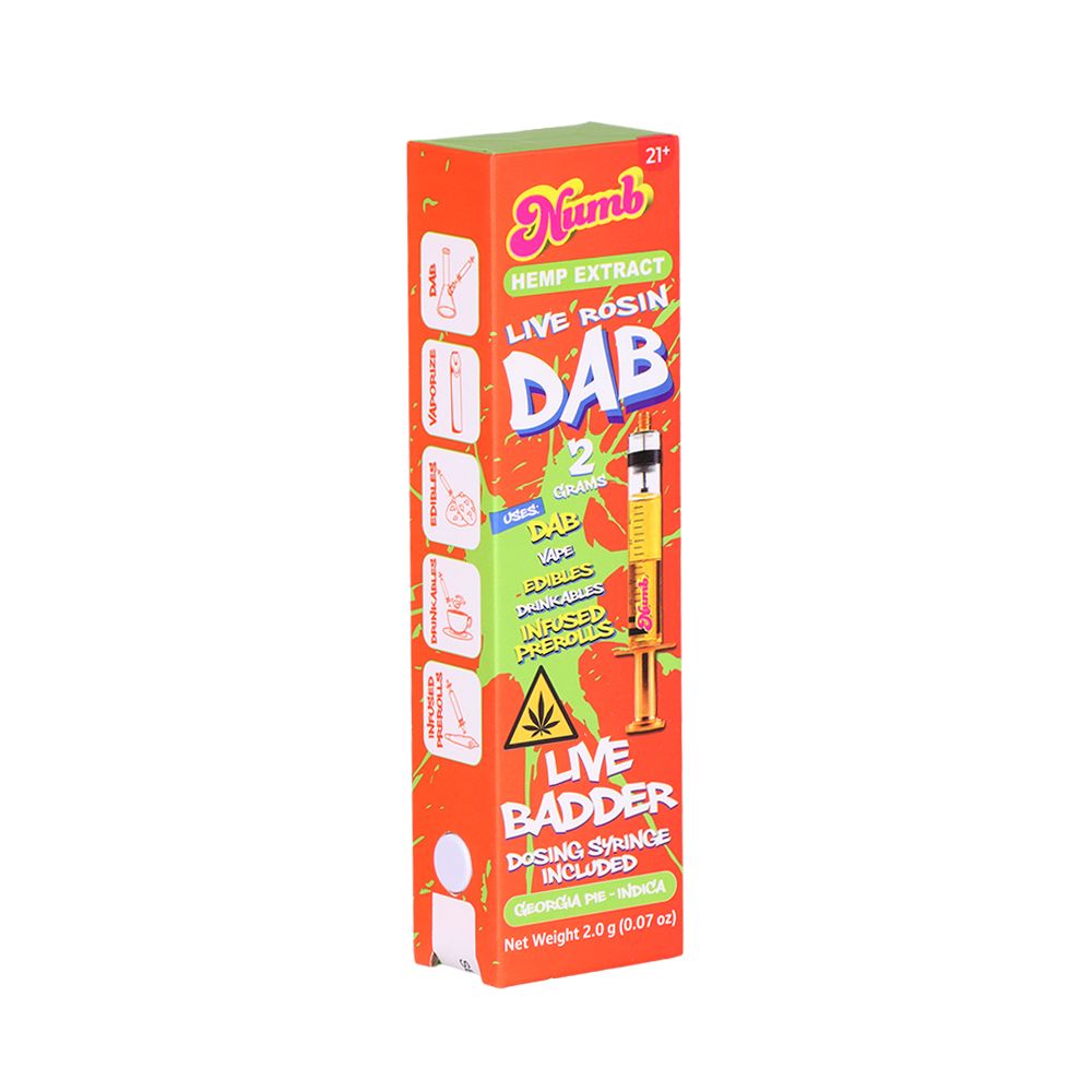 Numb THCA Live Rosin Badder Glass Syringe | 2g | 5ct Display by Smoke Drop - view 6 | Buddy Brandz