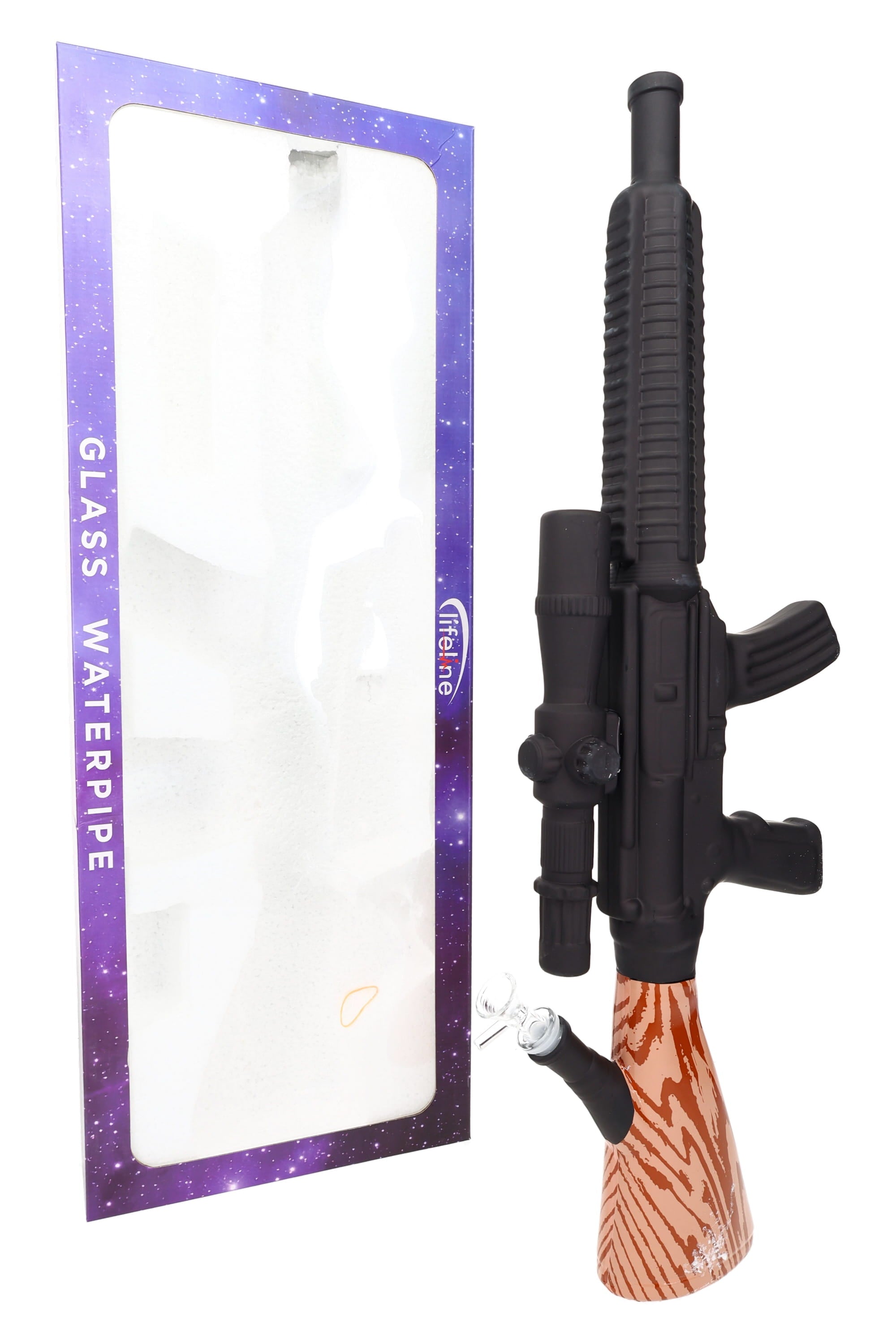 Rifle Beaker Bong “Countertop Cannon” – 24″ – Thick Glass by Smoke Drop - view 2 | Buddy Brandz