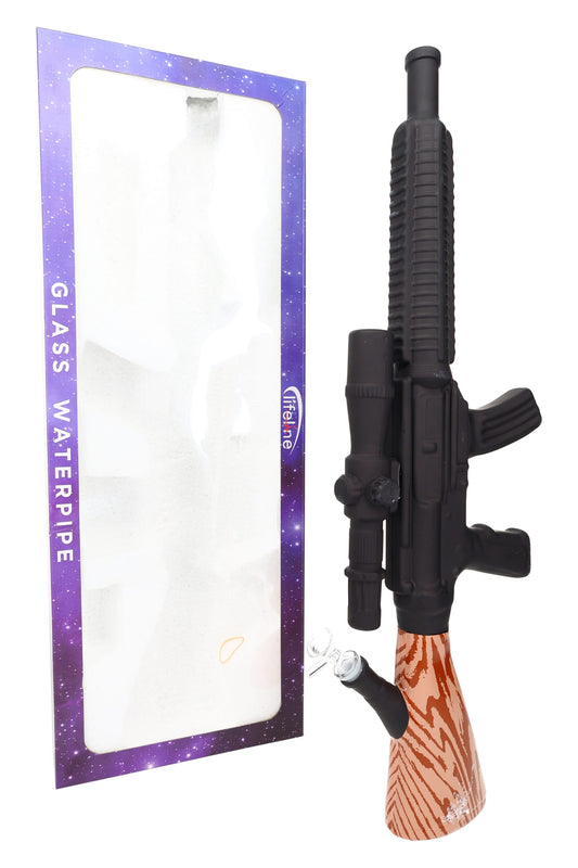 Rifle Beaker Bong “Countertop Cannon” – 24″ – Thick Glass by Smoke Drop - view 2 | Buddy Brandz - alternate view | Buddy Brandz