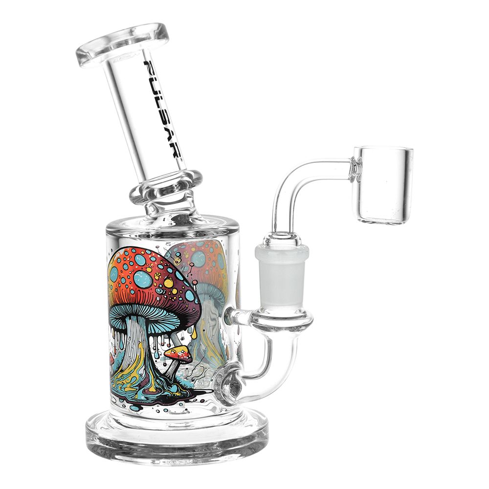 Pulsar Day Drippin' On Planet Shroom Glass Dab Rig by Smoke Drop | Buddy Brandz