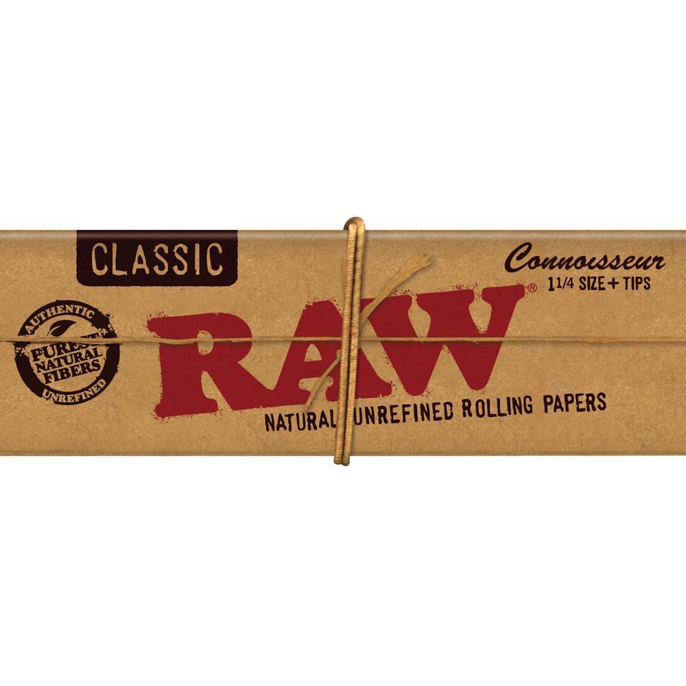 Raw Connoisseur Rolling Papers w/ Tips by Smoke Drop - view 3 | Buddy Brandz