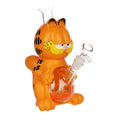 Laad de afbeelding in de Gallery-viewer, Stoned Orange Cat Glass & Vinyl Water Pipe - 8.7" / 14mm F
