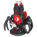 Laad de afbeelding in de Gallery-viewer, All Seeing Arachnid Castle Glass & Vinyl Water Pipe - 10.25" / 14mm F
