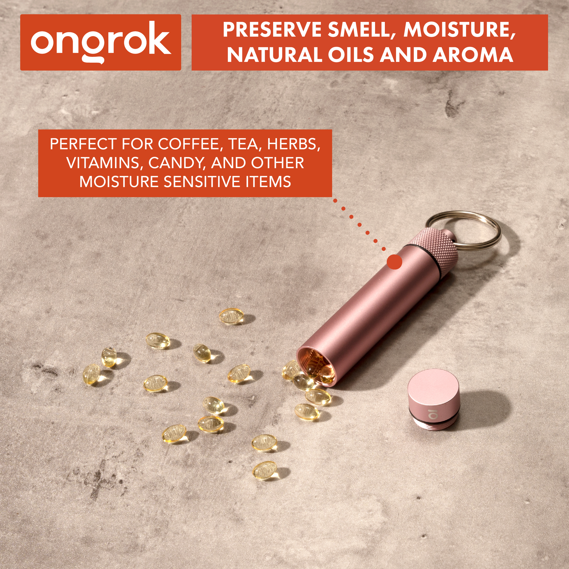 Ongrok Aluminum Storage Keychain by Smoke Drop - view 6 | Buddy Brandz