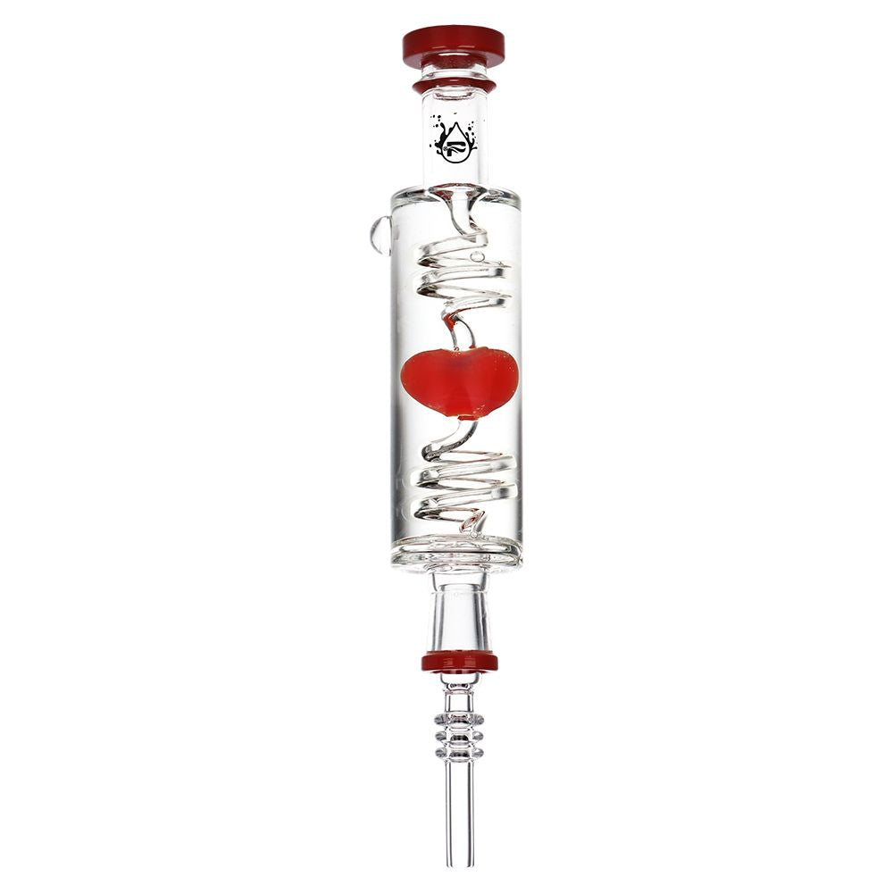 Pulsar Cool Down My Heart Glycerin Glass Dab Straw - 2PC SET by Smoke Drop - view 4 | Buddy Brandz