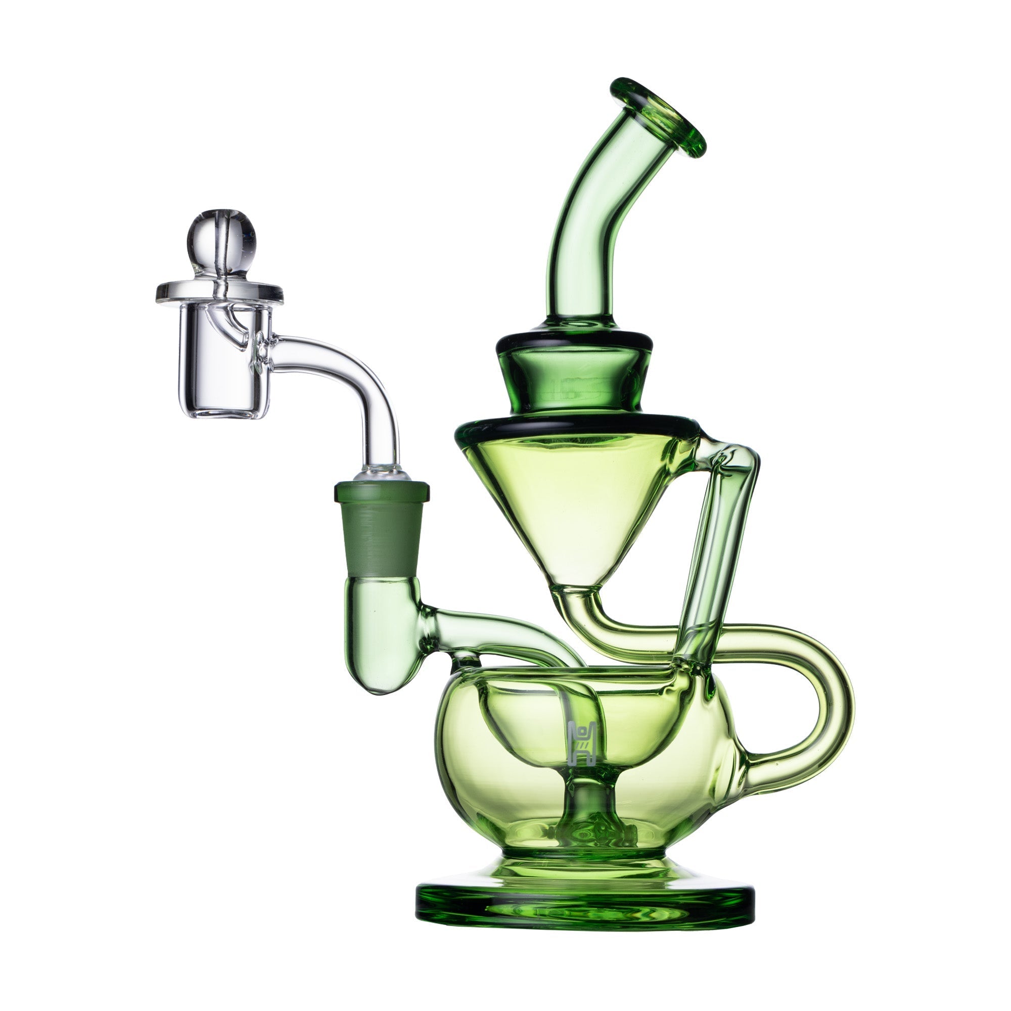 Human Grade 8" Recycler by Smoke Drop - view 7 | Buddy Brandz