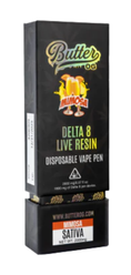 Cargar la imagen en la vista de la galería, Butter OG Delta 8 Live Resin Disposable Vape 2G - Mimosa (Sativa) by Smoke Drop - view 2 | Buddy Brandz
