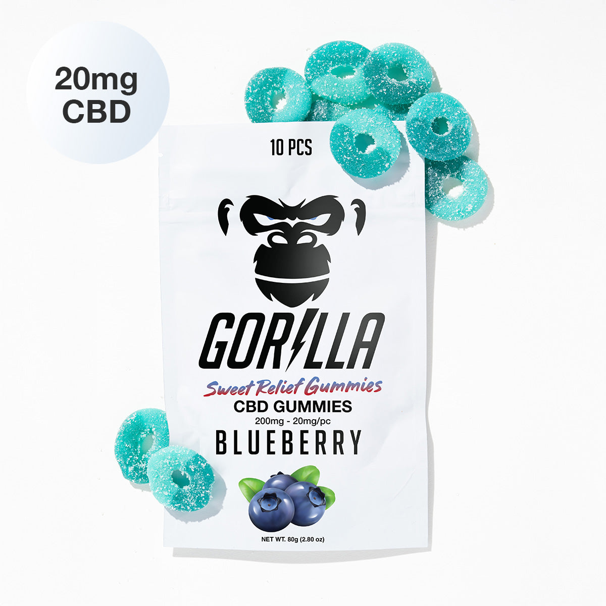 CBD Gummies - 20MG (10pc) by Smoke Drop - view 3 | Buddy Brandz