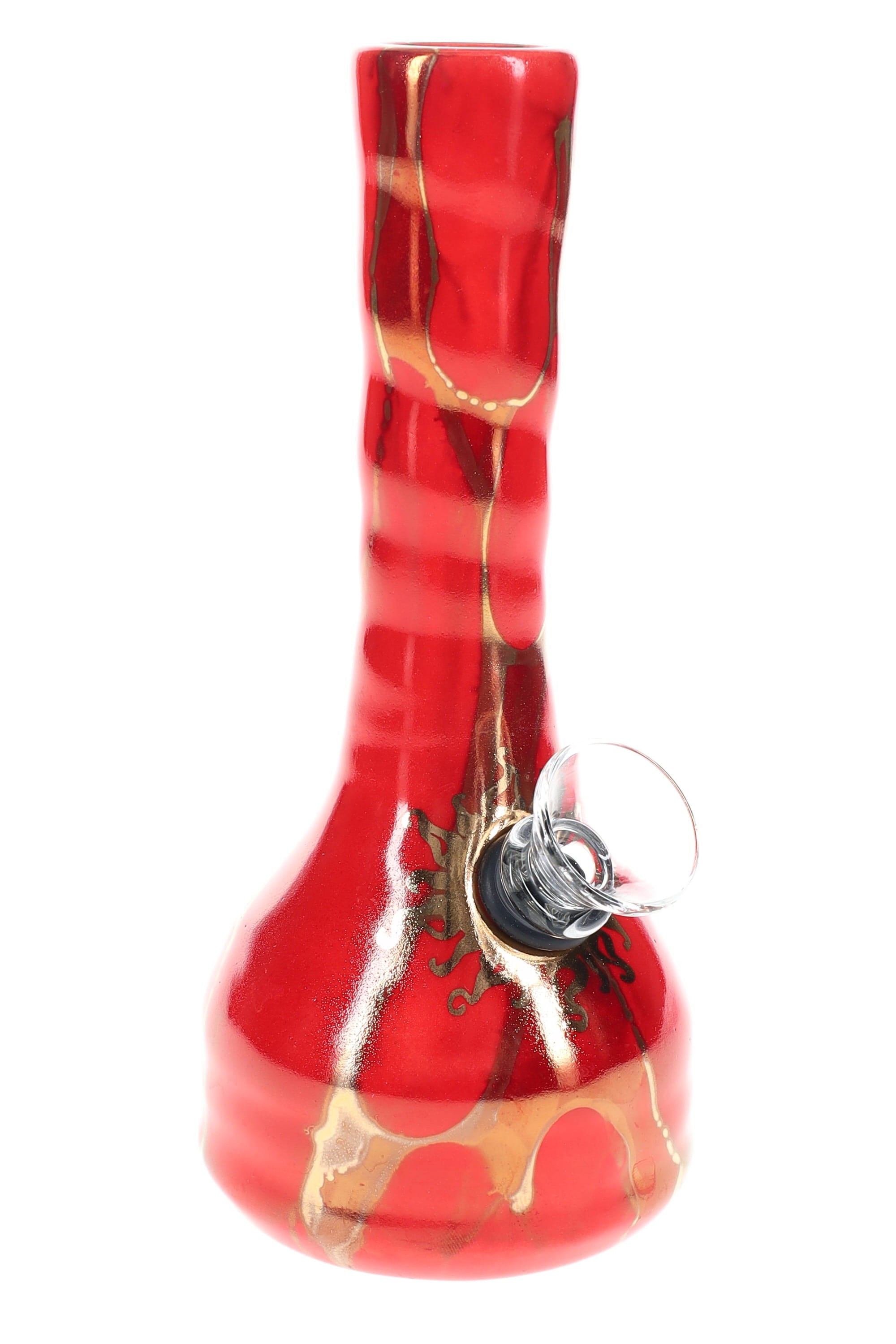 Ancient Creations Ceramics Mini Water Pipe – Made in USA by Smoke Drop - view 4 | Buddy Brandz