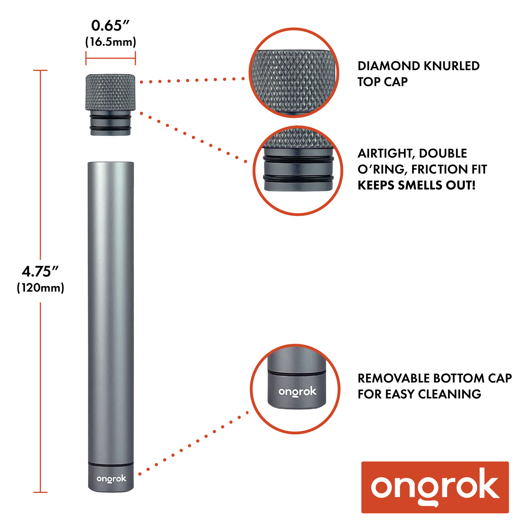 Ongrok Premium Storage Tube | Single by Smoke Drop - view 10 | Buddy Brandz