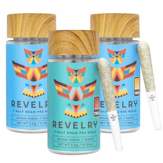 Revelry Premium Indoor THCA Pre-Rolls | 0.5g | 7pc Pack by Smoke Drop | Buddy Brandz | Buddy Brandz