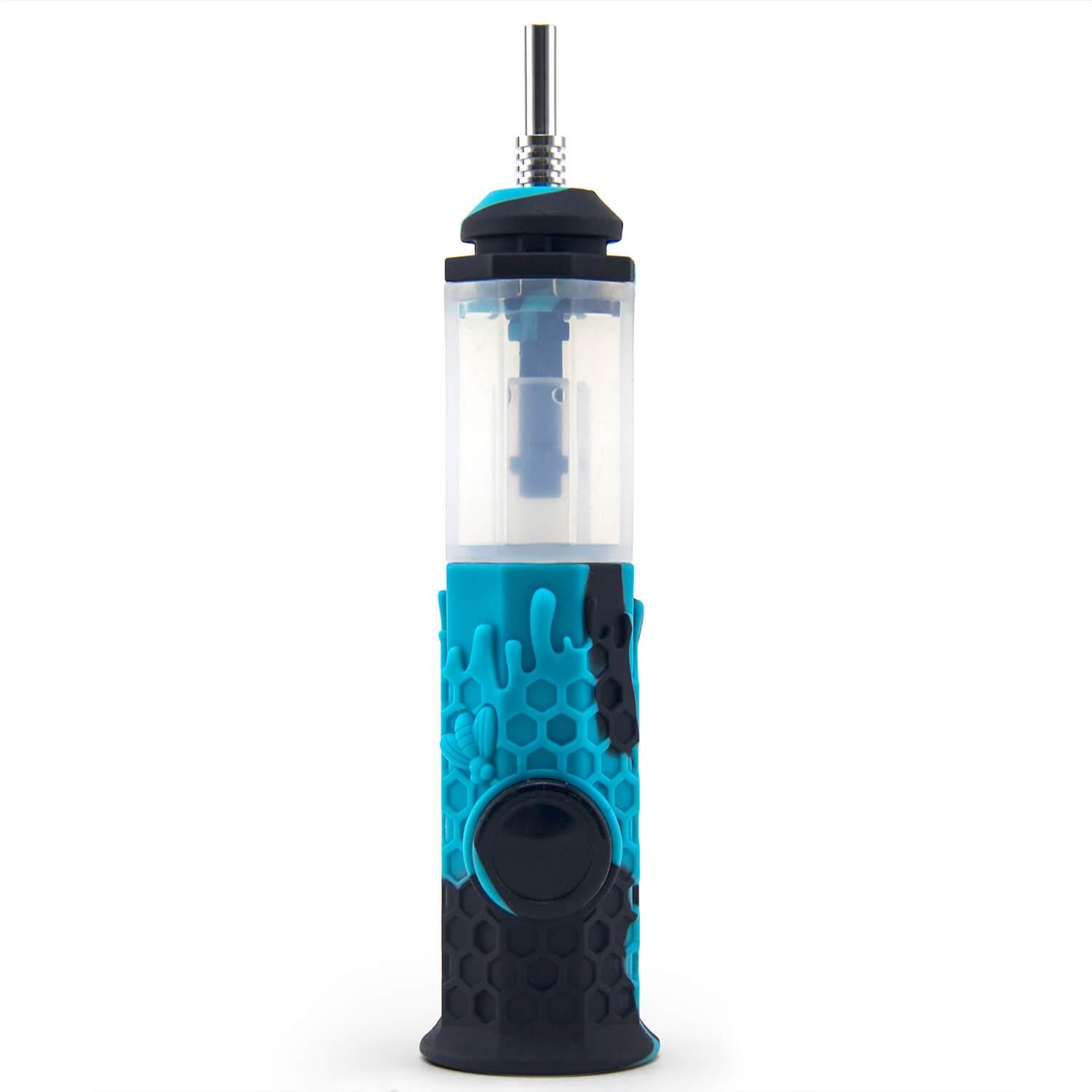 Silicone Honeycomb Honey Straw 7"
