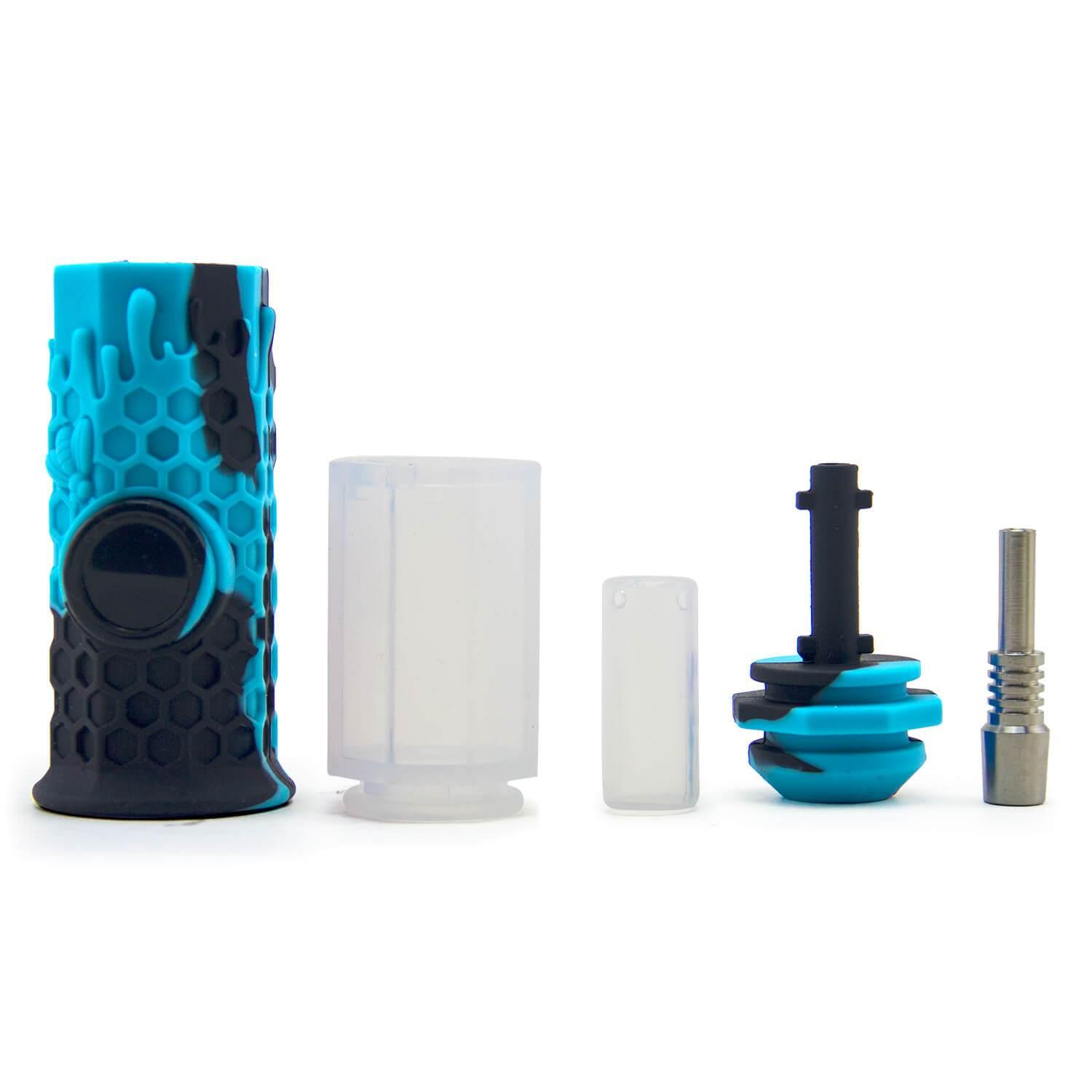 Silicone Honeycomb Honey Straw 7"