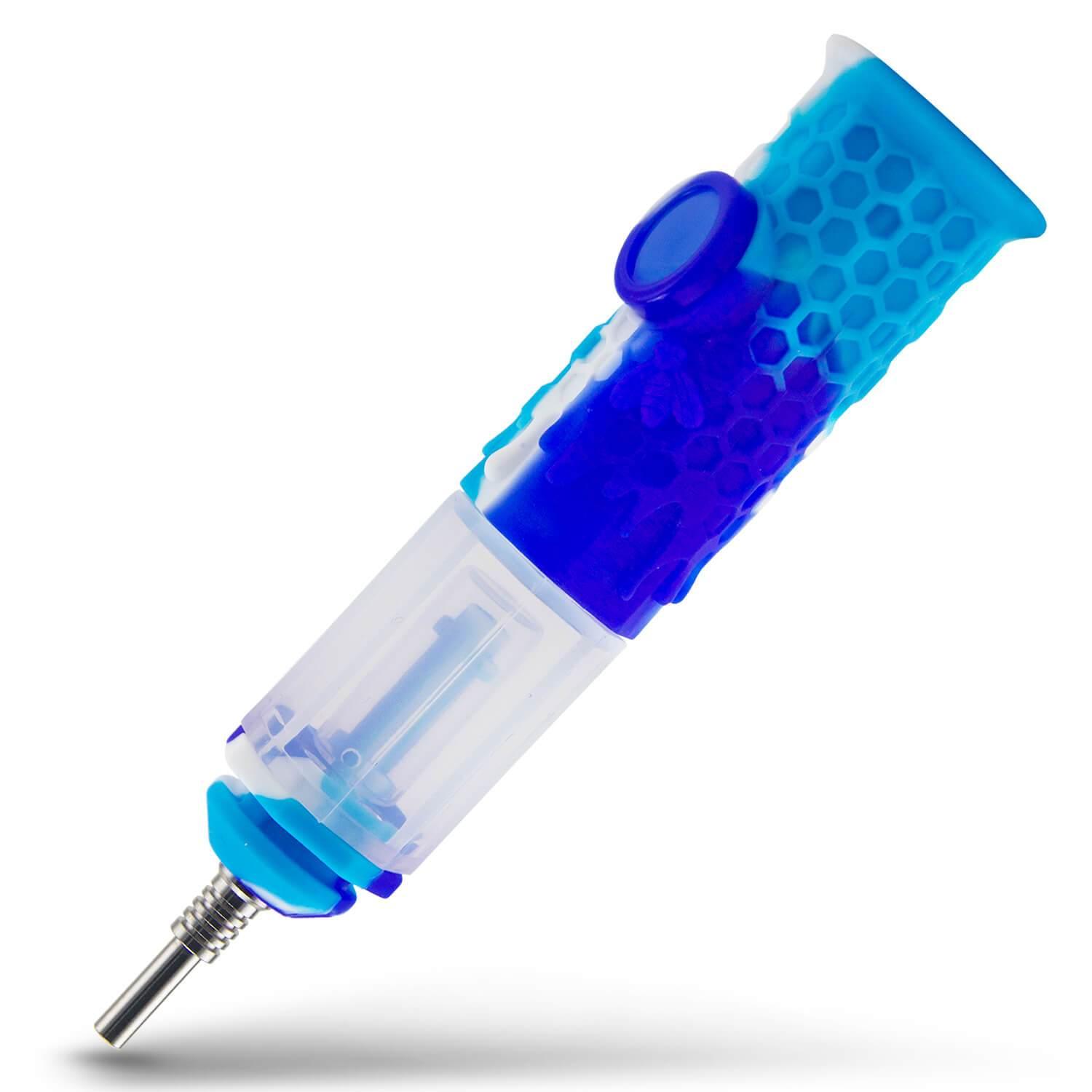 Silicone Honeycomb Honey Straw 7"