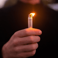 Load image into Gallery viewer, Smoke Honest StashLight - Doob Tube & Refillable Lighter by Smoke Drop - view 2 | Buddy Brandz
