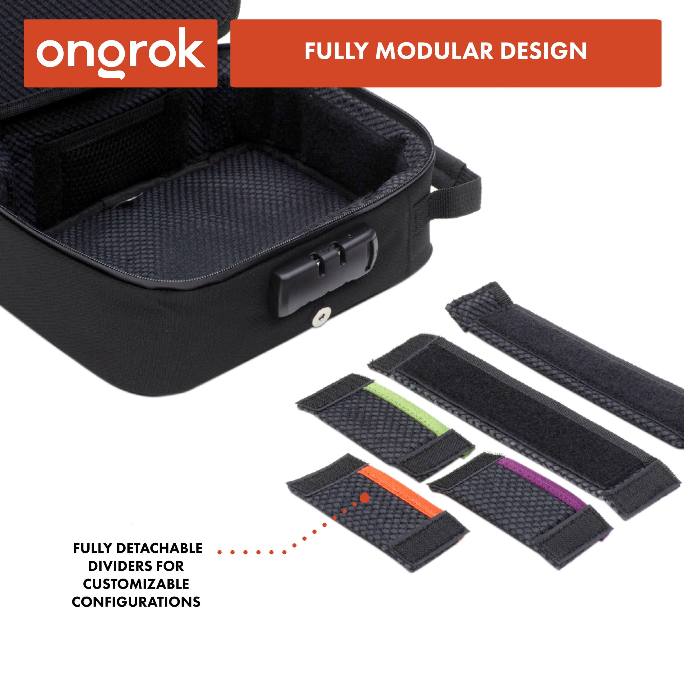 Ongrok Large Carbon-Lined Case with Combo Lock by Smoke Drop - view 7 | Buddy Brandz