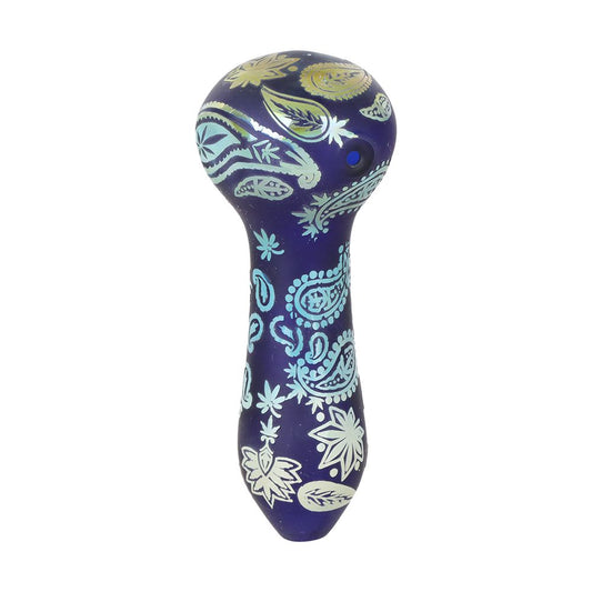 Dogg Lbs Engraved Hazely Glass Spoon Pipe - 4" / Colors Vary by Smoke Drop - view 2 | Buddy Brandz - alternate view | Buddy Brandz