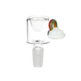 Load image into Gallery viewer, Pulsar Acid Rainbows Bubble Base Glass Water Pipe - 12.6" / 14mm F by Smoke Drop - view 3 | Buddy Brandz
