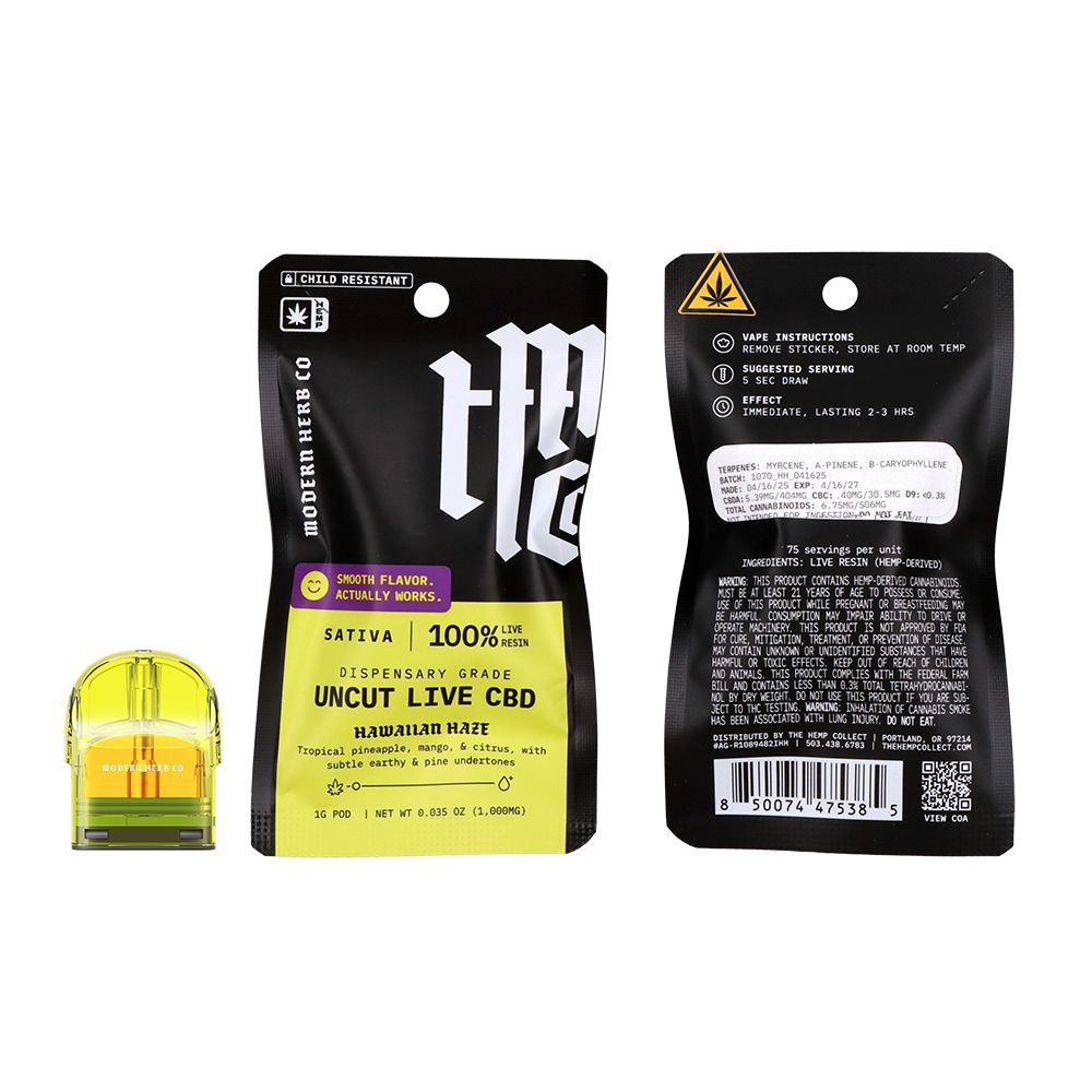 Modern Herb Co Live Uncut CBD Pod Refill | 1g by Smoke Drop - view 5 | Buddy Brandz