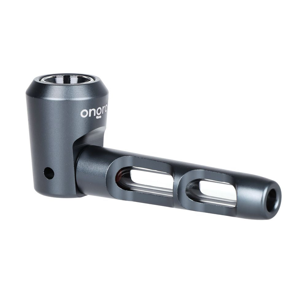 ONGROK Aluminum & Glass Spoon Pipe | 4.25" by Smoke Drop - view 4 | Buddy Brandz