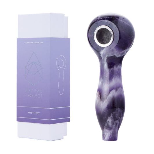 Astral Gemstone Spoon Pipes by Smoke Drop - view 2 | Buddy Brandz - alternate view | Buddy Brandz