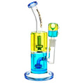 Load image into Gallery viewer, Pulsar Bicolor Glycerin Chugger Water Pipe | 9.75" | 14mm F by Smoke Drop - view 4 | Buddy Brandz
