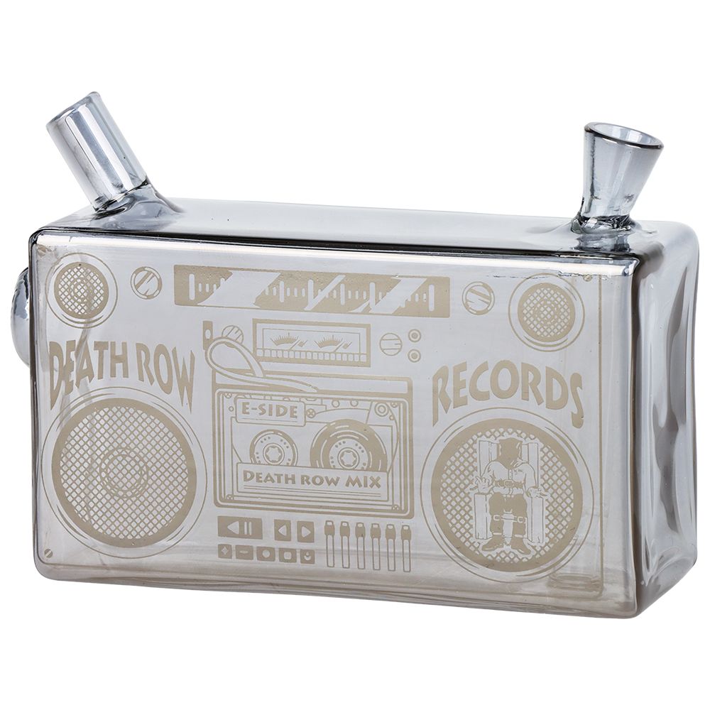 Death Row Records Boom Box Glass Blunt Bubbler | 5" by Smoke Drop - view 5 | Buddy Brandz