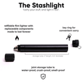 Load image into Gallery viewer, Smoke Honest StashLight - Doob Tube & Refillable Lighter by Smoke Drop - view 4 | Buddy Brandz
