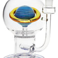 Load image into Gallery viewer, Pulsar Rings of Saturn Bubble Base Glass Water Pipe - 12.75" / 14mm F by Smoke Drop - view 2 | Buddy Brandz
