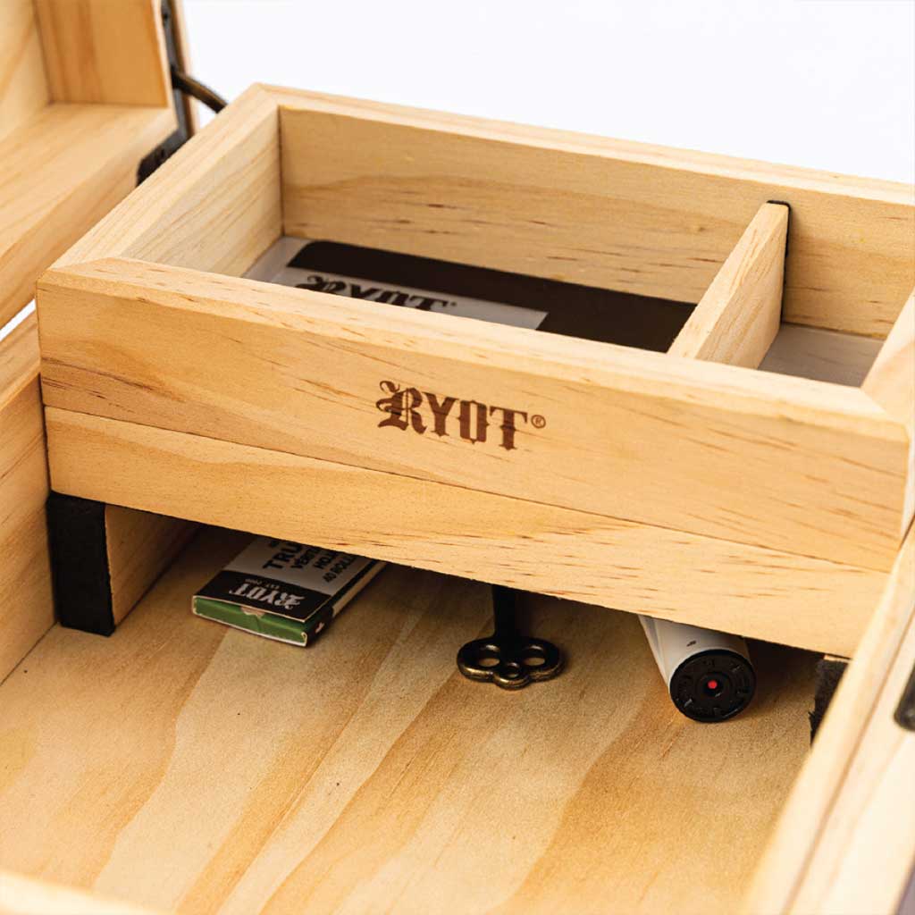 HUMIDOR WALNUT COMBO BOX by Smoke Drop - view 7 | Buddy Brandz