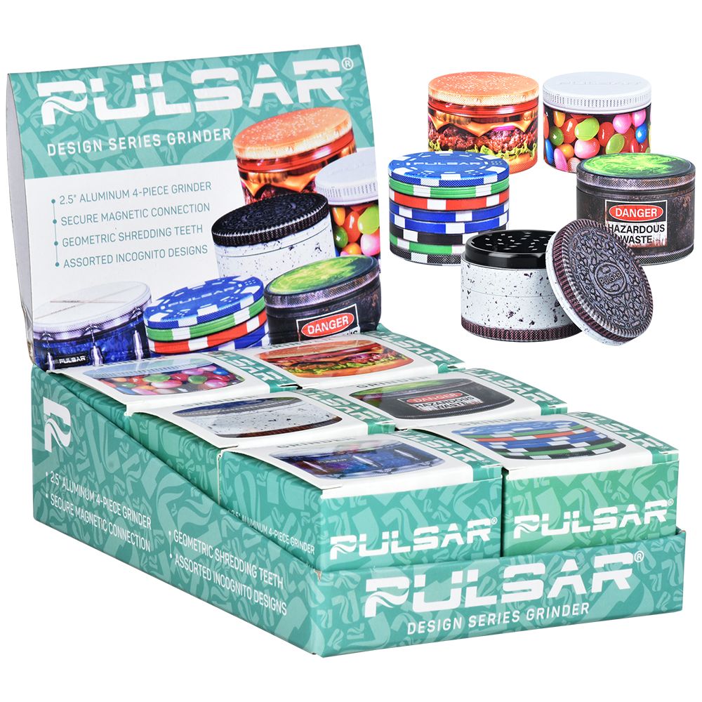 Pulsar OBJEX Design Series Aluminum Grinder by Smoke Drop - view 8 | Buddy Brandz